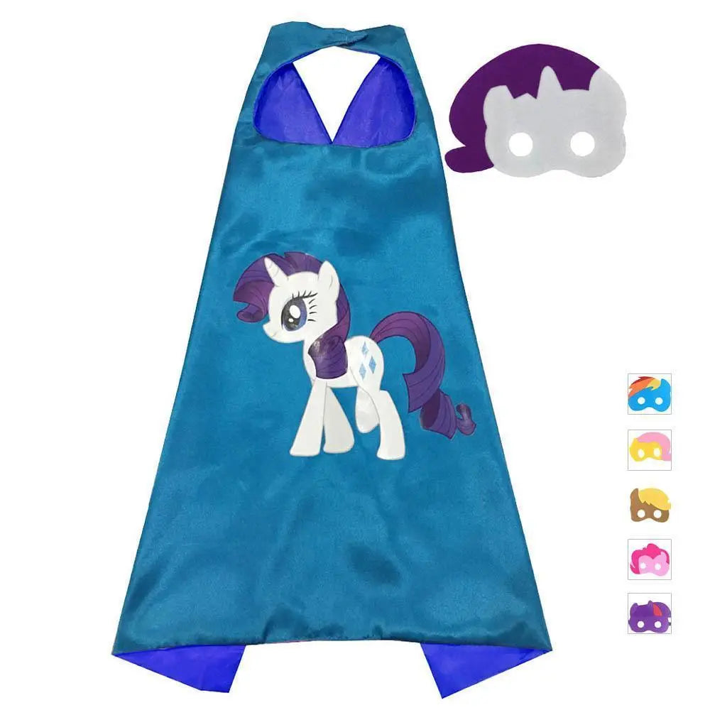 Kids My Little Pony Cape Mask Set Costume Cloak - Pajamasbuy