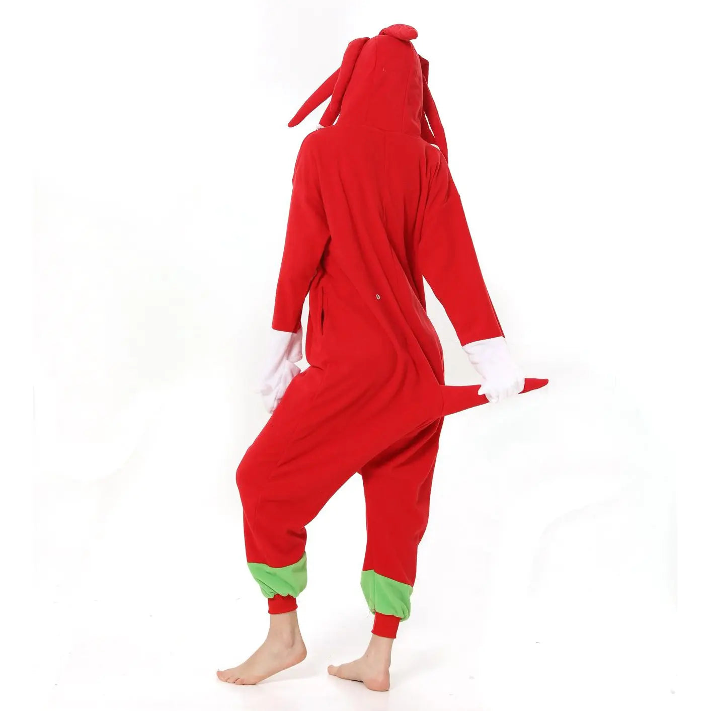 Knuckles the Echidna Sonic the Hedgehog kigurumi onesies anime pajamas Costume| PajmasBuy