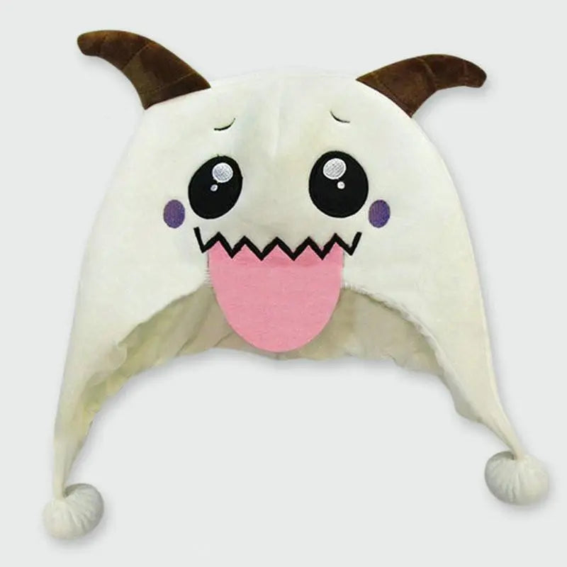 LOL League Of Legends Poro Plush Hat Cartoon Cosplay Custome Props - Pajamasbuy