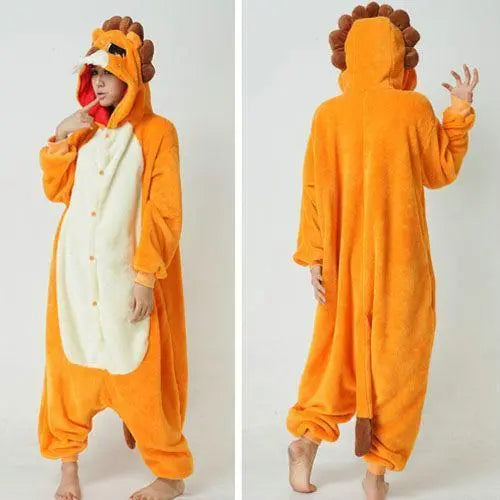 Lion Onesies Hoodie Pajamas Animal Costume Kigurumi Pajamas - Pajamasbuy