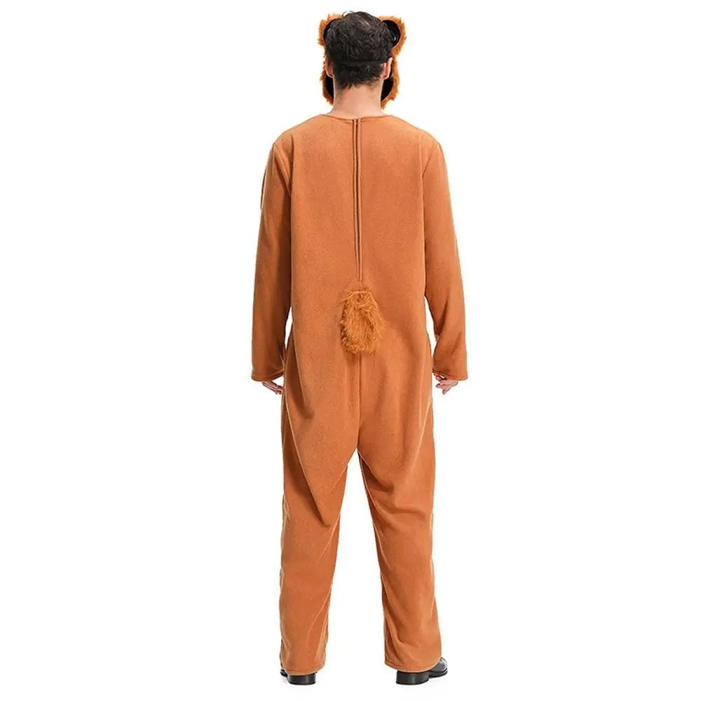 Mr. Smiling Bear Animal Adult Jumpsuit Cosplay Costume Carnival - Pajamasbuy