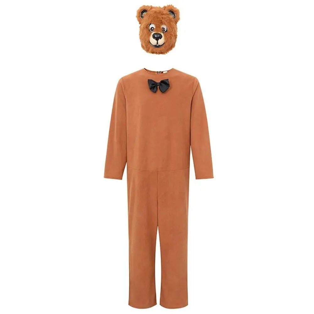 Mr. Smiling Bear Animal Adult Jumpsuit Cosplay Costume Carnival - Pajamasbuy