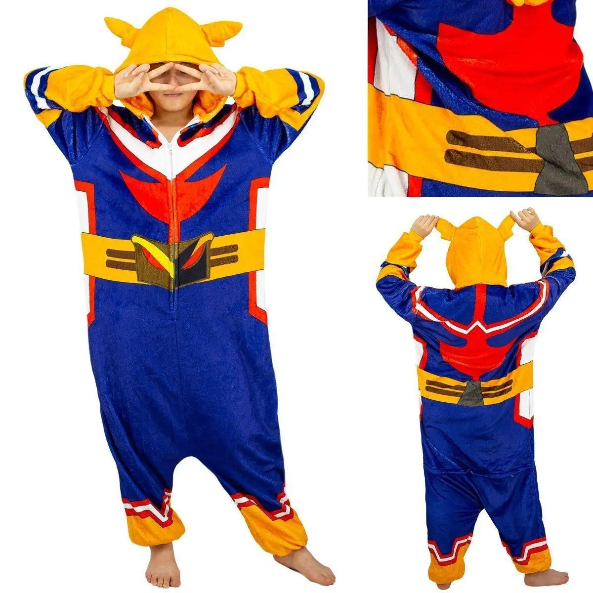 My Hero Academia Kigurumi Pajama Adult Unisex Onesie Flannel Sleepwear Pyjamas - Pajamasbuy