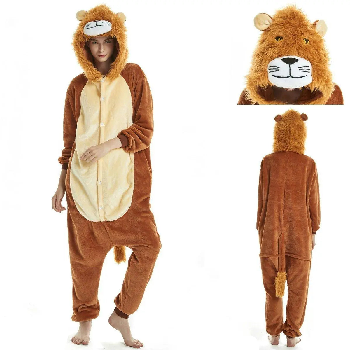 New Lion Kigurumi Onesies Pajamas For Adult Cosplay Costumes - Pajamasbuy