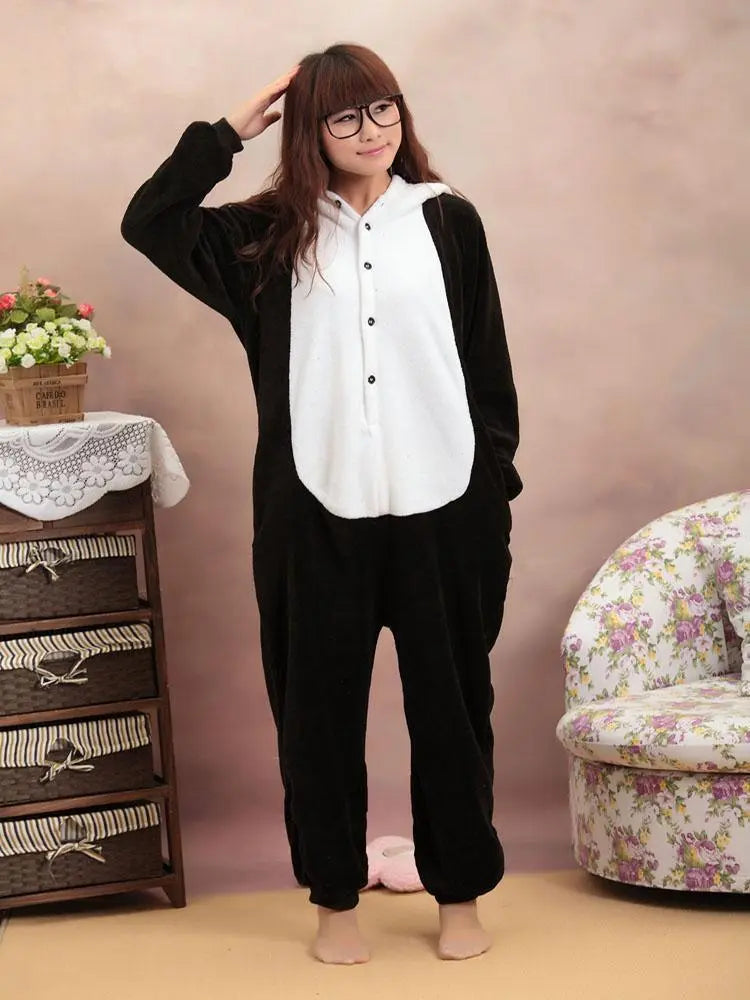 Panda Onesies Hoodie Pajamas Animal Costume Kigurumi - Pajamasbuy