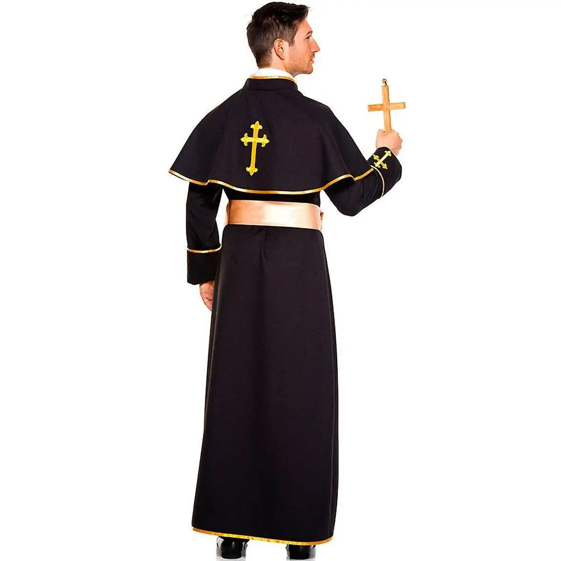 Pastor Fr Nun Couples Costume Halloween Outfits Cosplay Party Carnival - Pajamasbuy