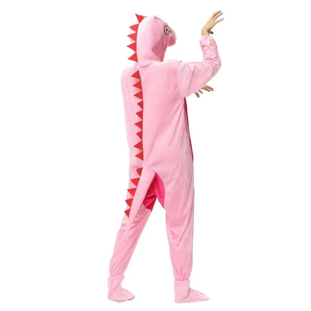 Pink Dinosaur momo Animal kigurumi onesies Costume - Pajamasbuy