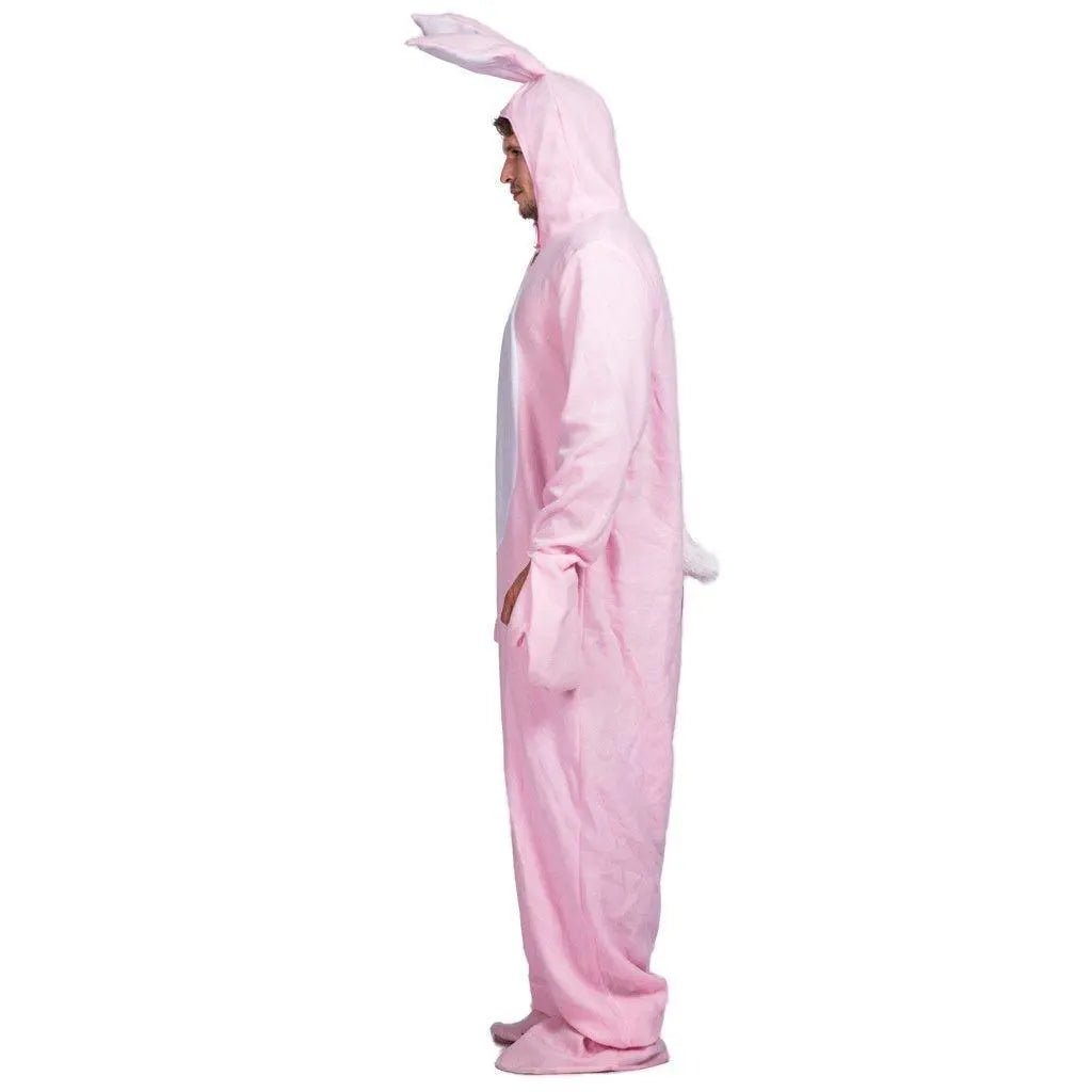 Pink Rabbit Adult Animal Kigurumi Cosplay Easter Bunny Costume - Pajamasbuy