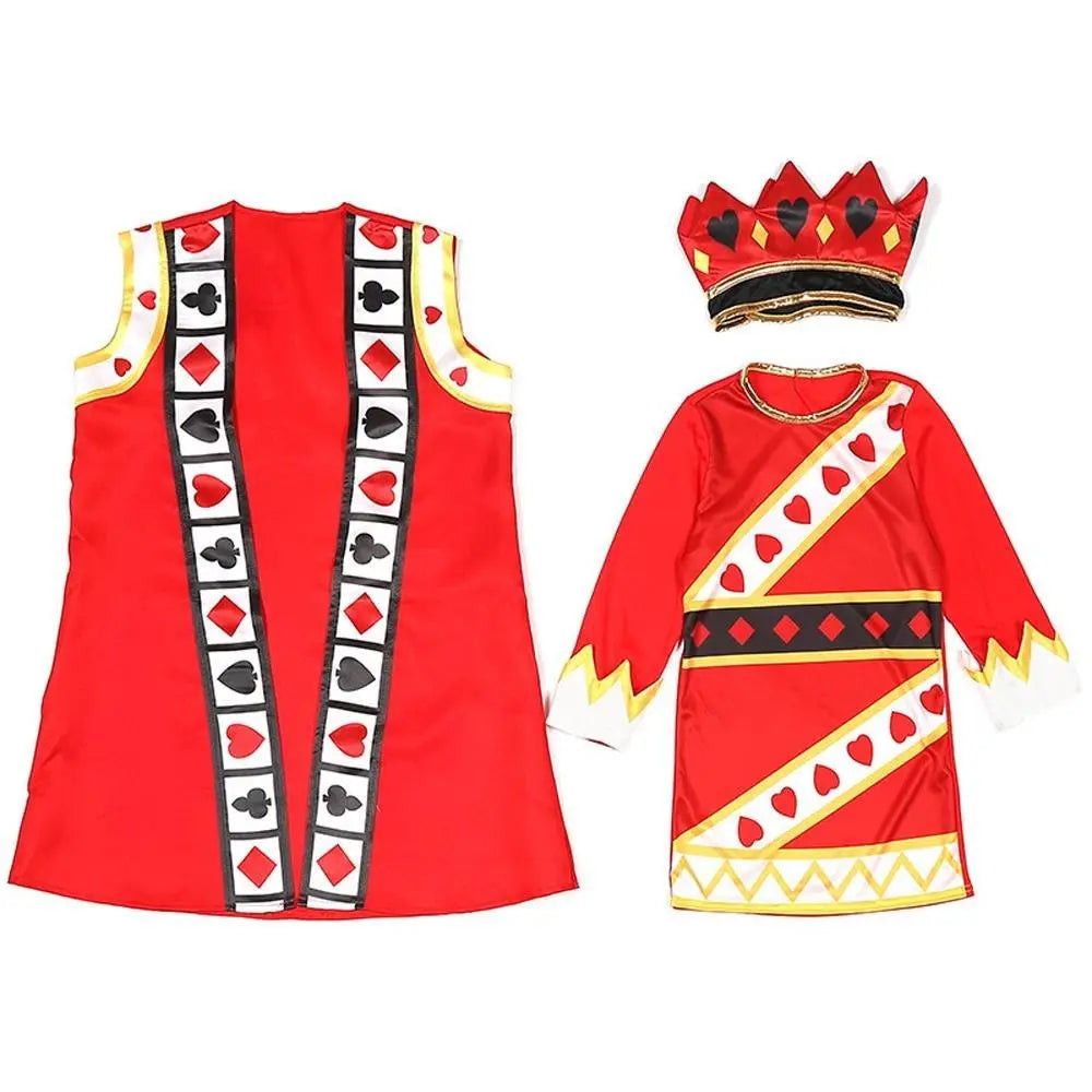 Poker Kingdom Red King Children Halloween carnival costume for kids - Pajamasbuy