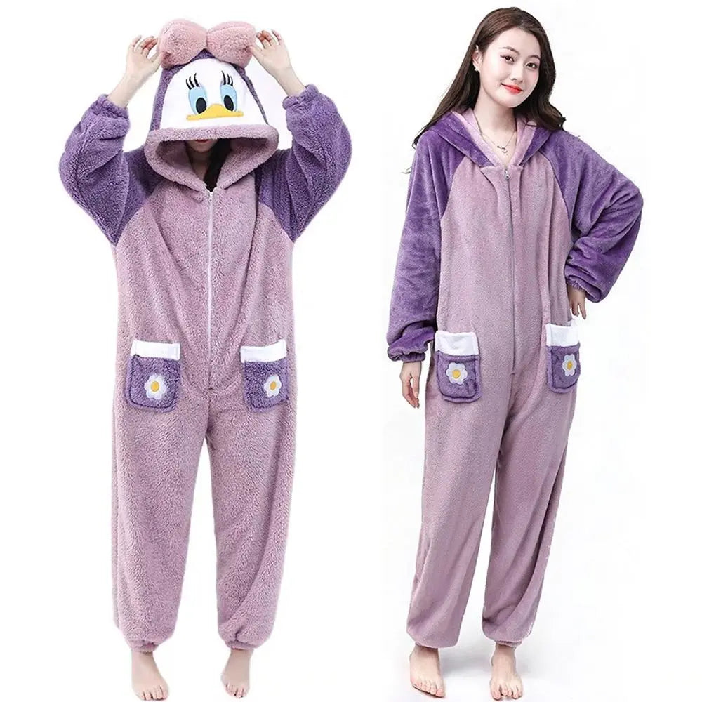 Purple Donald Duck Kigurumi Onesie Pajamas for Adult| PajmasBuy