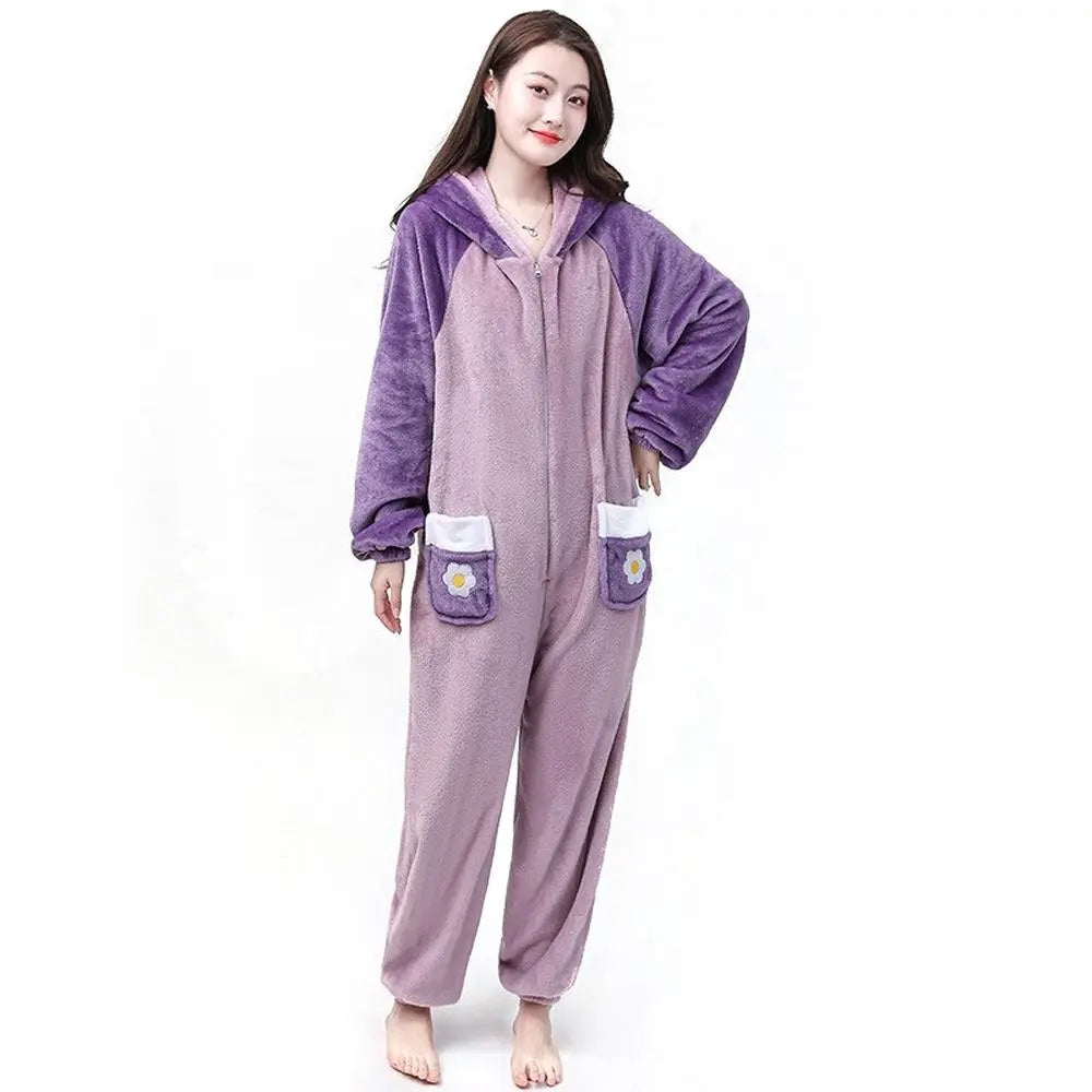 Purple Donald Duck Kigurumi Onesie Pajamas for Adult| PajmasBuy