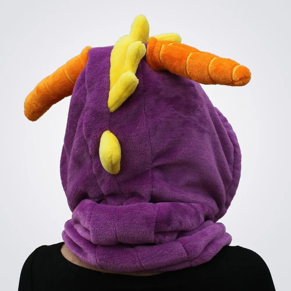 Purple Royal Dragon Spyro The Dragon Kigurumi Neck warmer Hood - Pajamasbuy