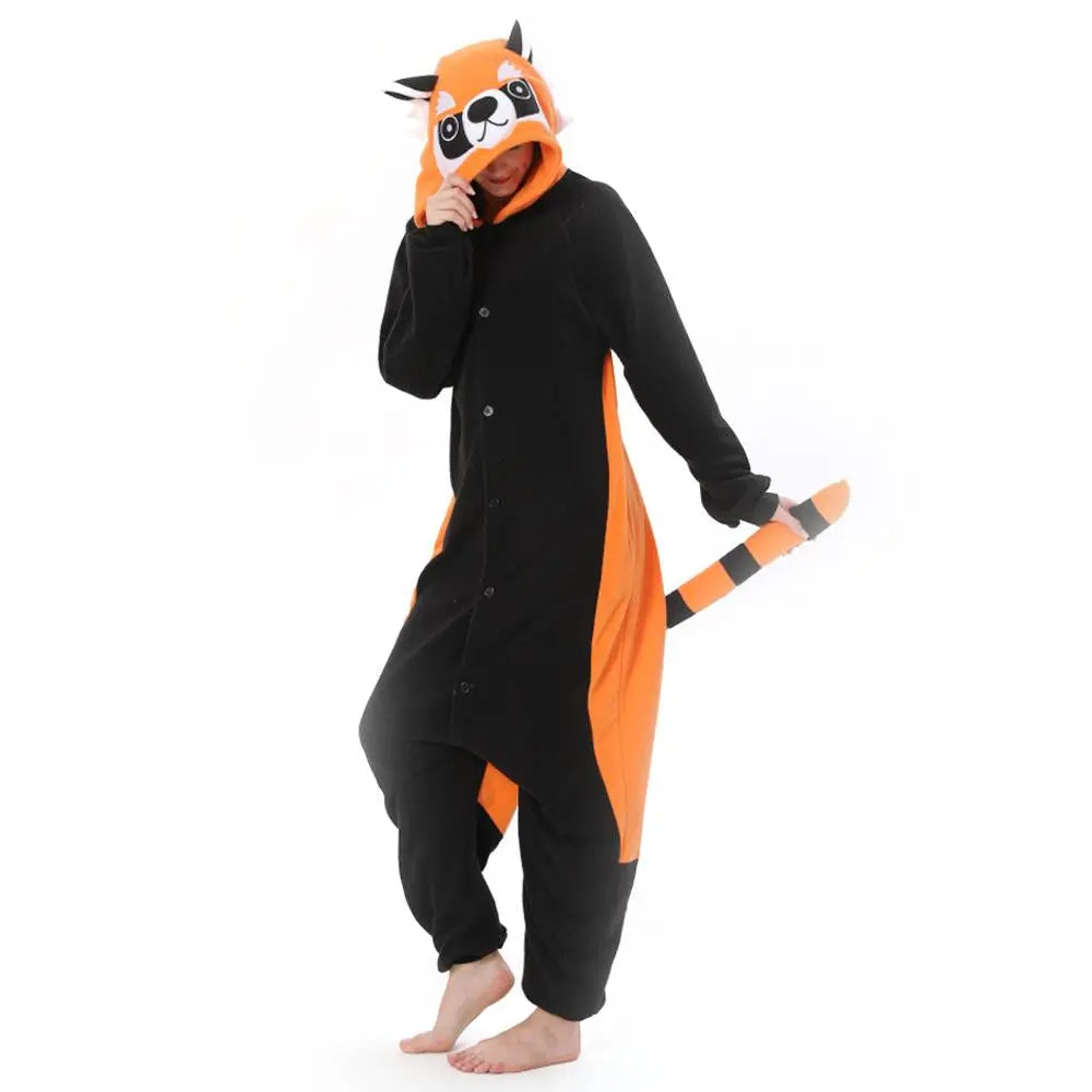 Raccoon Kigurumi Onesies animal pajamas Costume For Adult| PajmasBuy