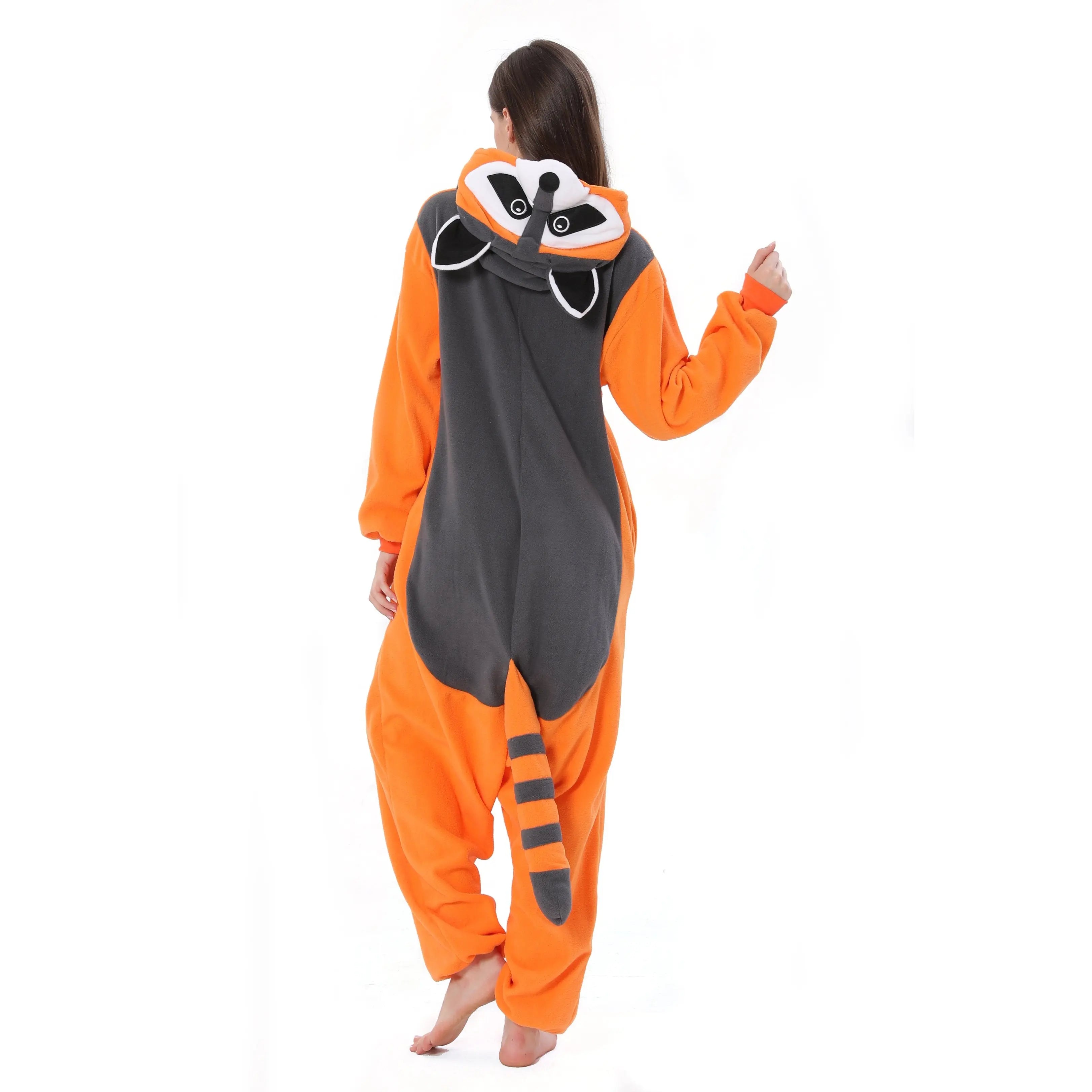 Raccoon Kigurumi Onesies animal pajamas Costume For Adult| PajmasBuy