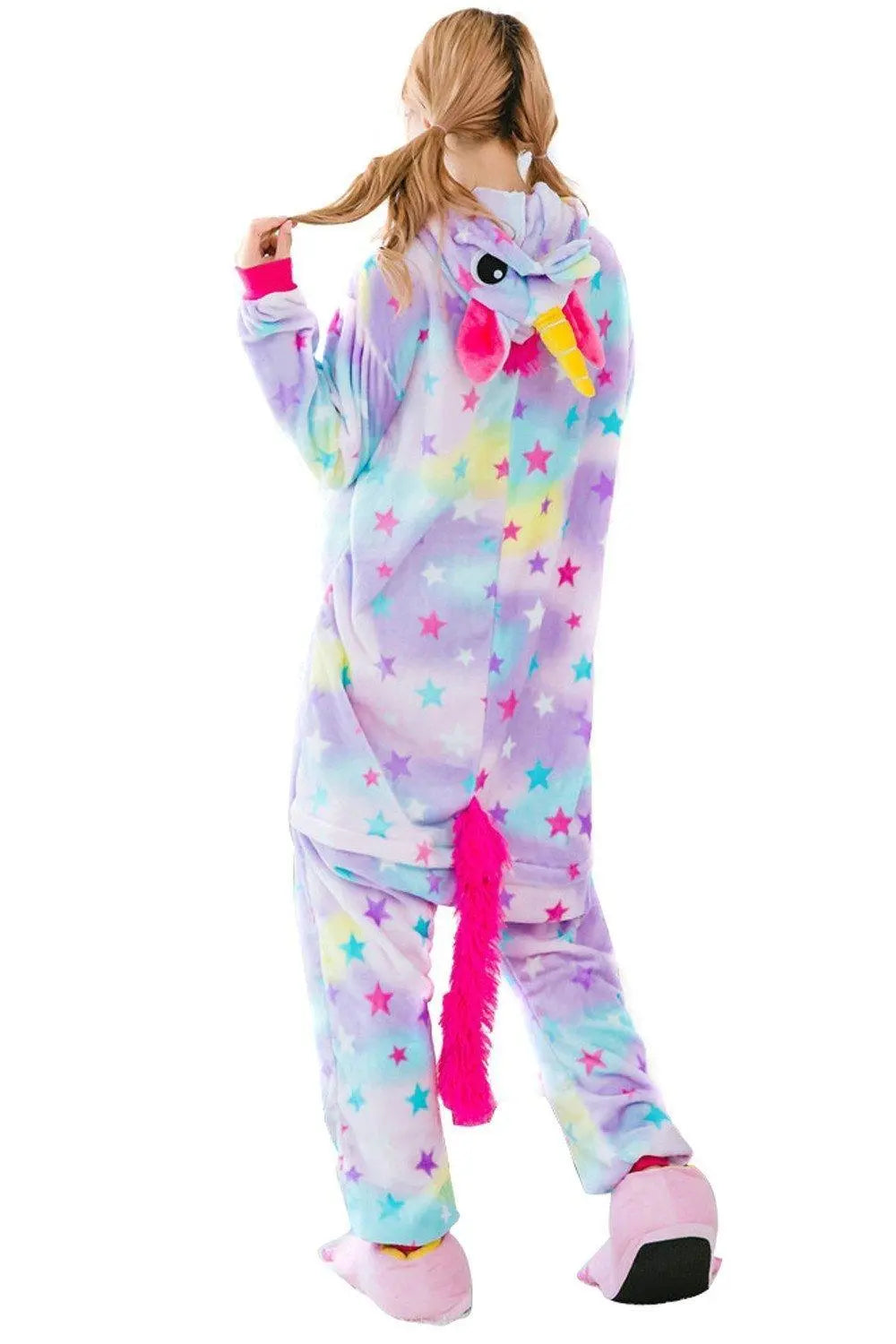 Rainbow Unicorn Adult Unisex Pajamas Costume Onesie Kigurumi - Pajamasbuy