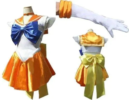 Sailor Moon Venus Uranus Cosplay Costume Dress Uniform With Gloves Halloween - Pajamasbuy