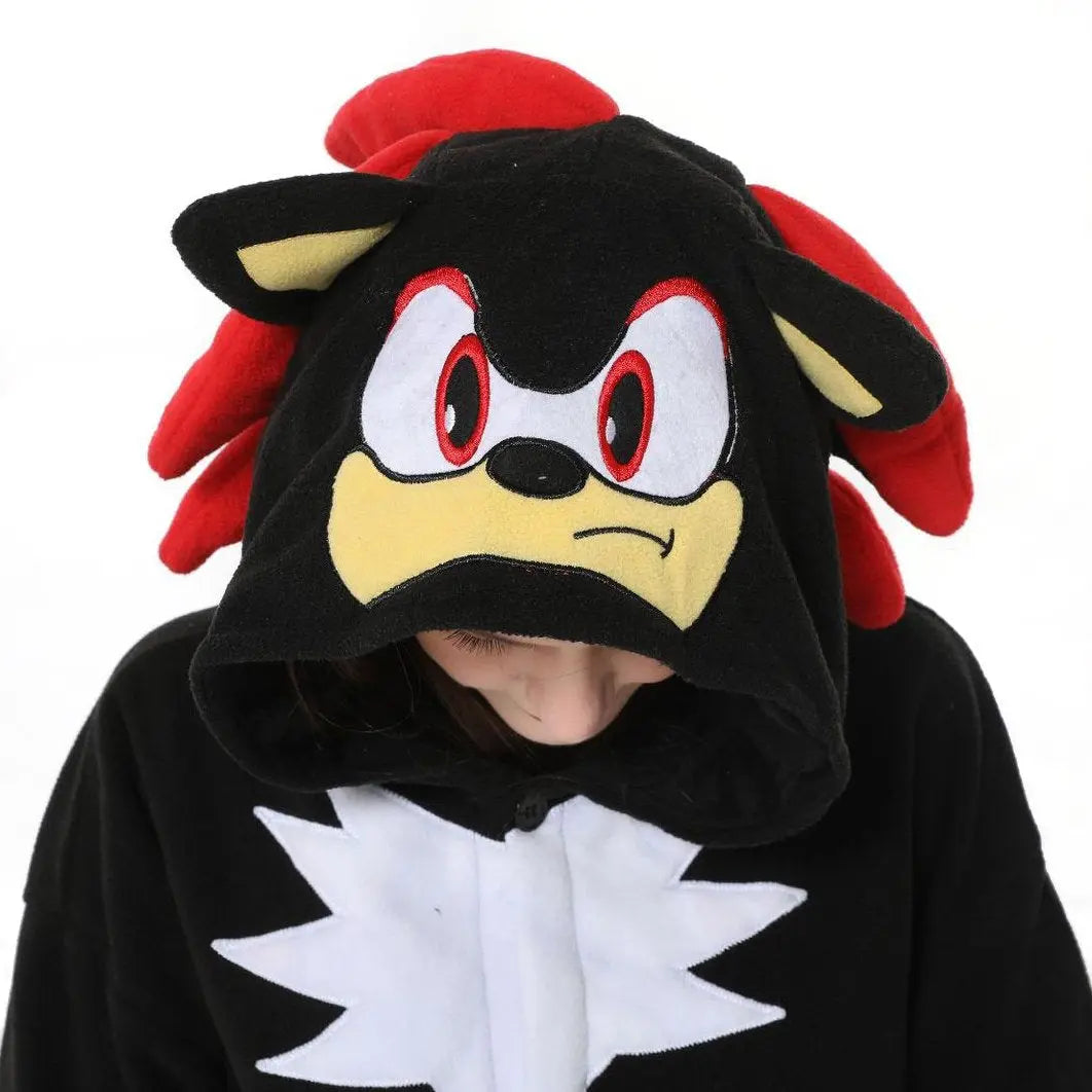 Shadow the Hedgehog kigurumi onesies pajamas for Adults| PajmasBuy