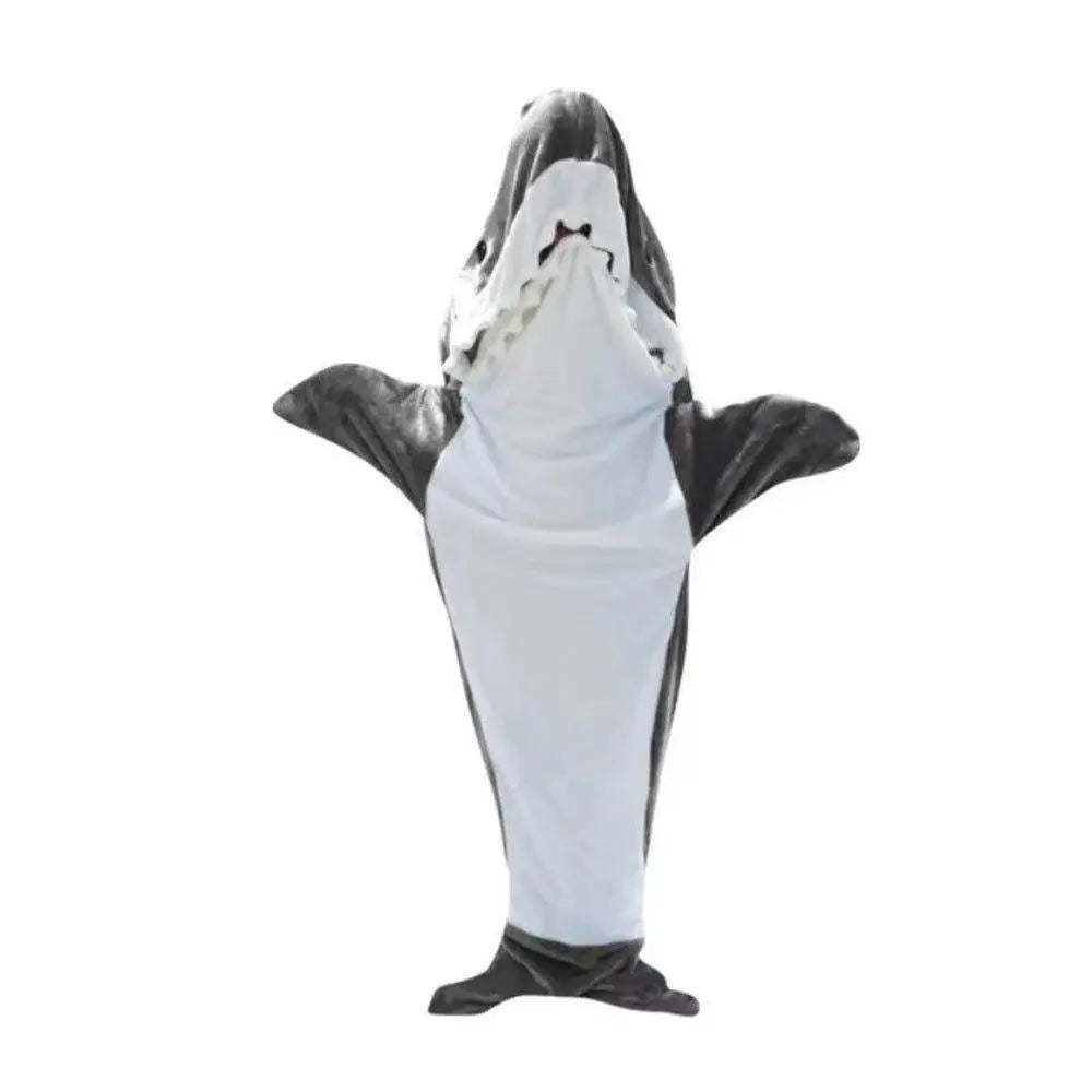 Shark Blanket Sleeping Bag Loose Onesies Pajamas Adult Super Soft Fleece Hoodie - Pajamasbuy