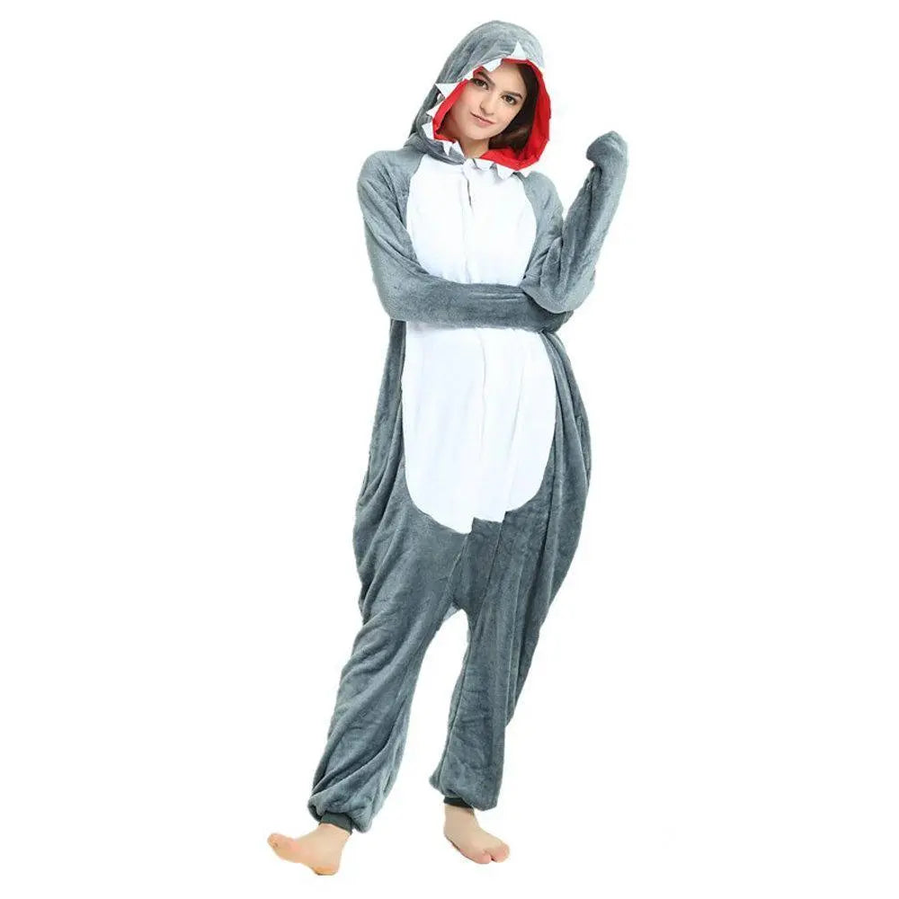 Shark Kigurumi Onesies Pajamas Adult Costumes - Pajamasbuy