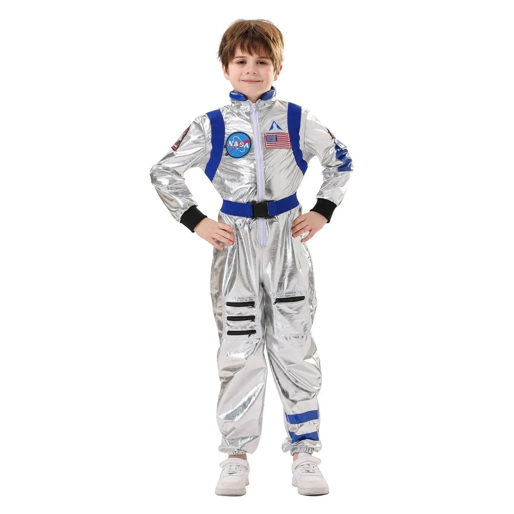 Space Suit Astronaut Couples Costume Carnival Halloween For Kids Girls Boys - Pajamasbuy