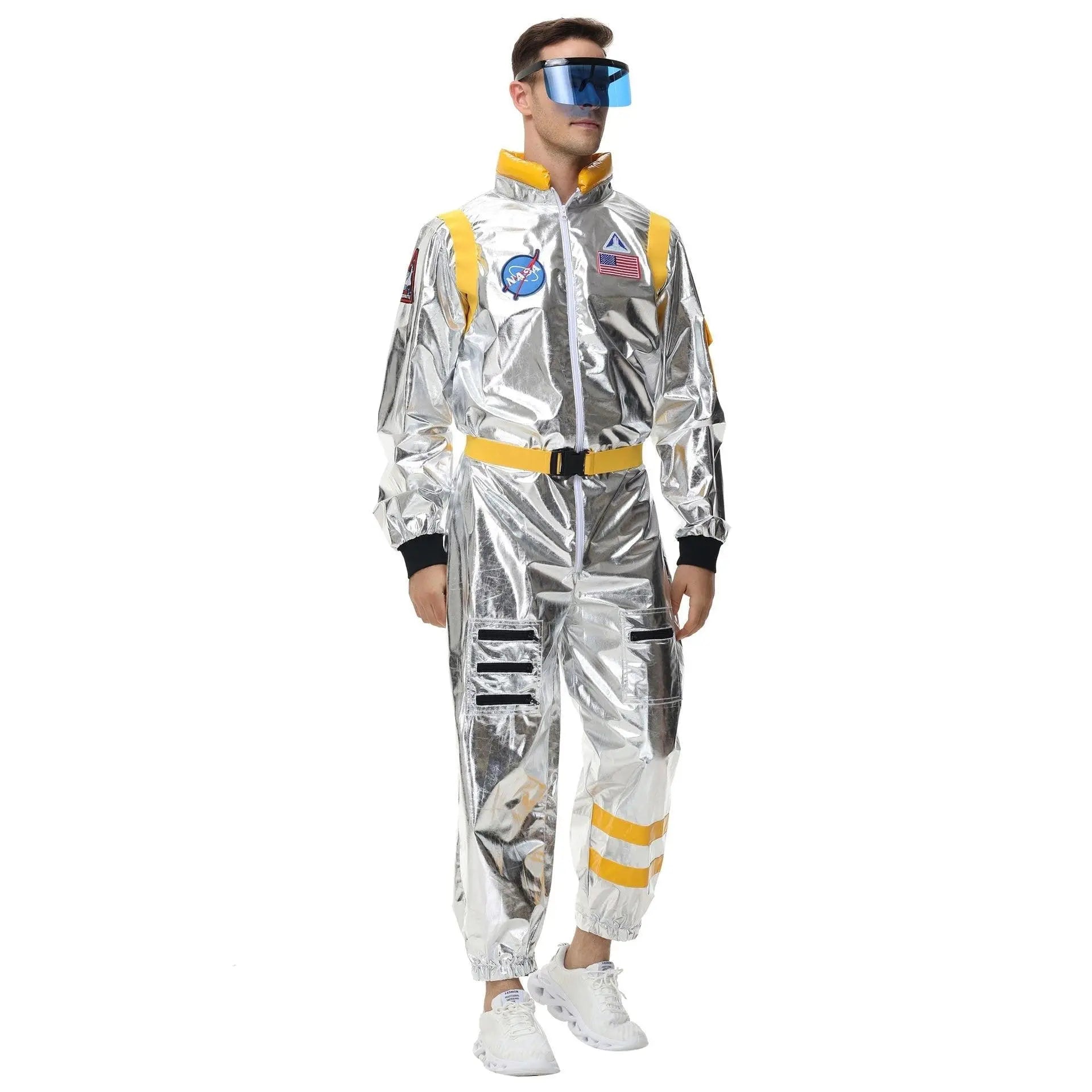 Space Suit Astronaut Couples Costume Carnival Halloween For Women Men - Pajamasbuy