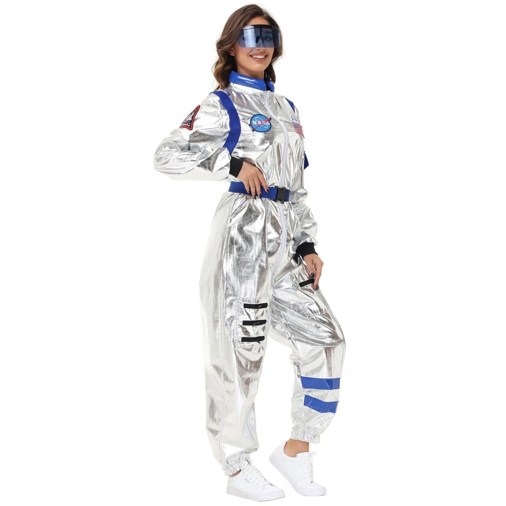 Space Suit Astronaut Couples Costume Carnival Halloween For Women Men - Pajamasbuy