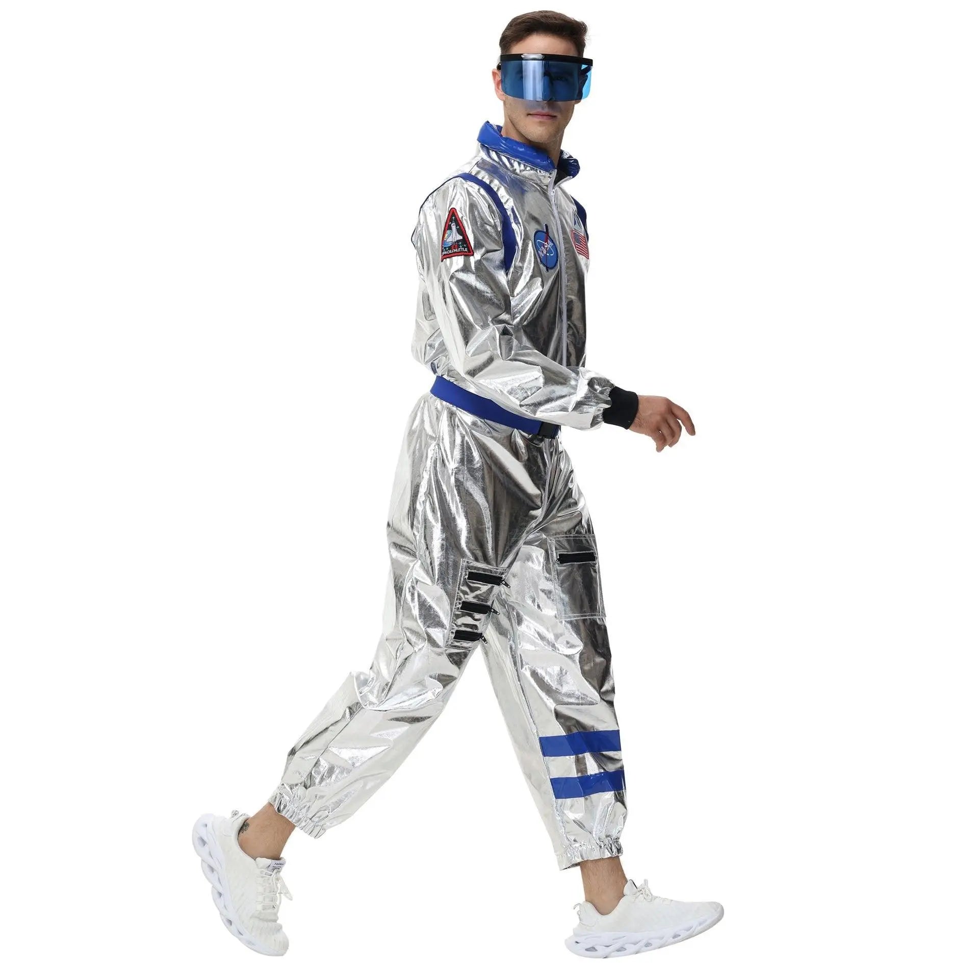 Space Suit Astronaut Couples Costume Carnival Halloween For Women Men - Pajamasbuy