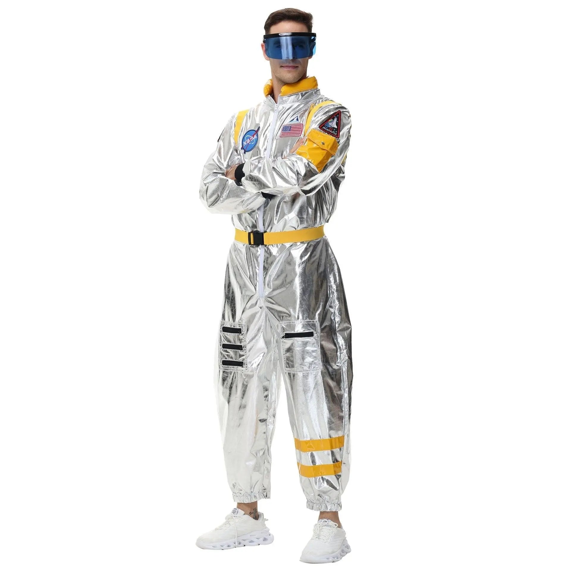 Space Suit Astronaut Couples Costume Carnival Halloween For Women Men - Pajamasbuy