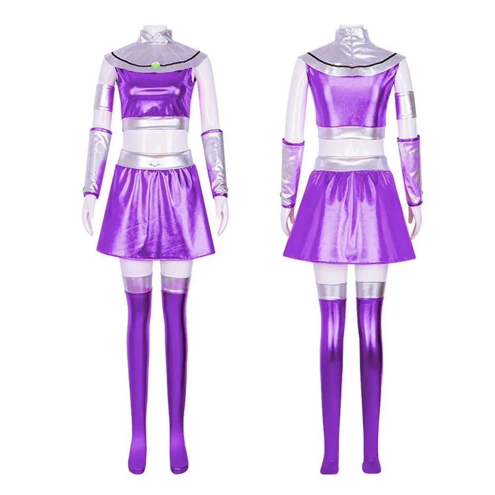 Teen Titans Cosplay Costume Princess Koriand'r Anime Suit Outfit Sets Up For Adults - Pajamasbuy