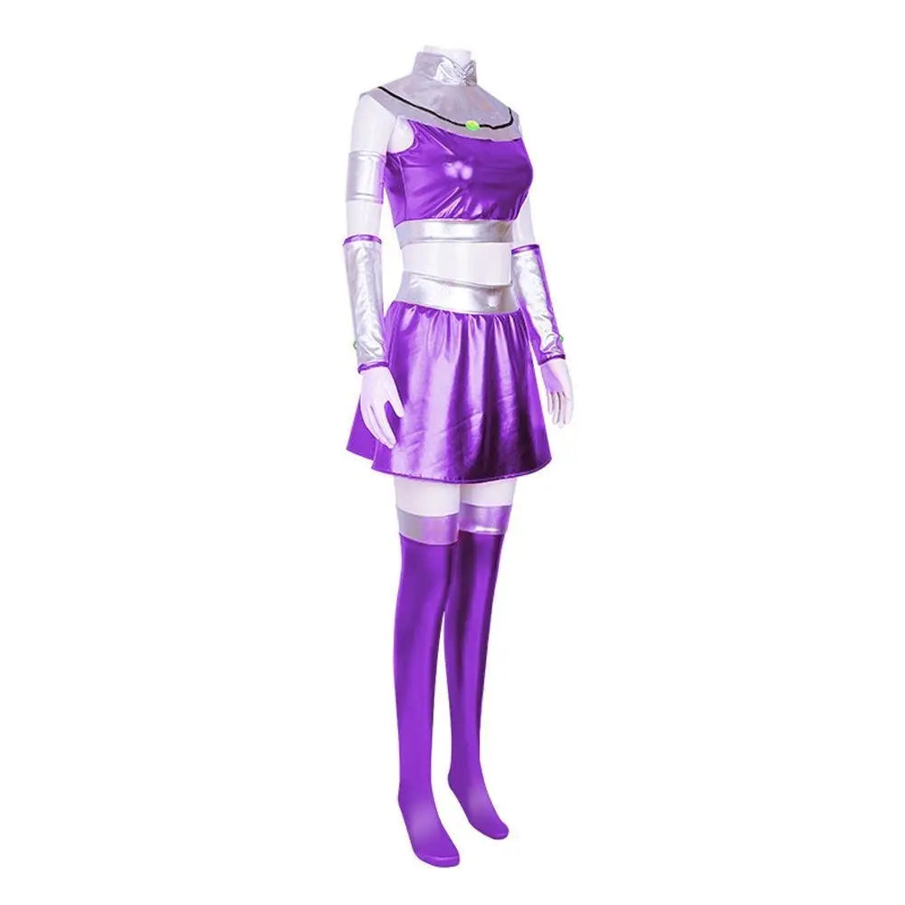 Teen Titans Cosplay Costume Princess Koriand'r Anime Suit Outfit Sets Up For Adults - Pajamasbuy