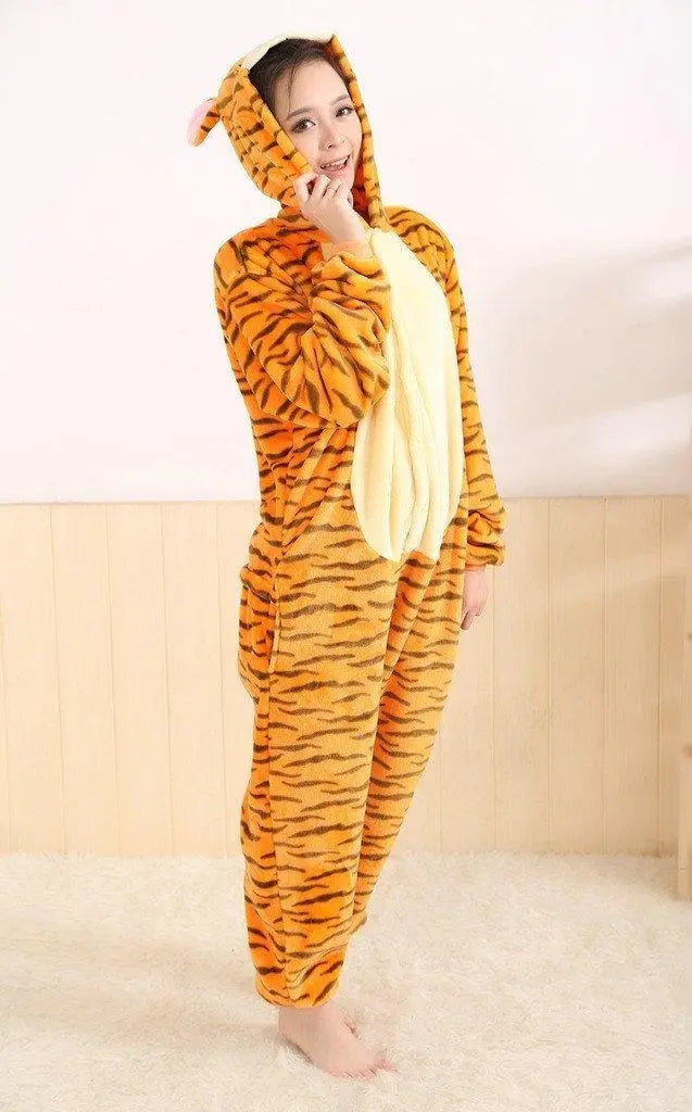 Tiger Onesies Hoodie Pajamas Animal Costume Kigurumi Pajamas - Pajamasbuy