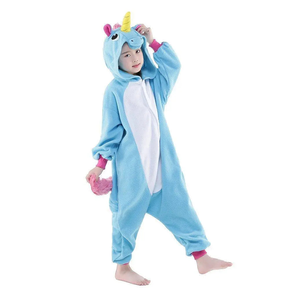 Unicorn Kids kigrumi Onesie Hoodie Animal Costume Pajamas - Pajamasbuy