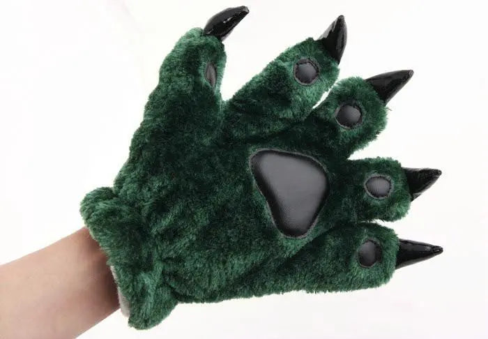 Unisex Onesies Warm Plush Animal Hands Claw Paw Furry gloves Kigurumi - Pajamasbuy