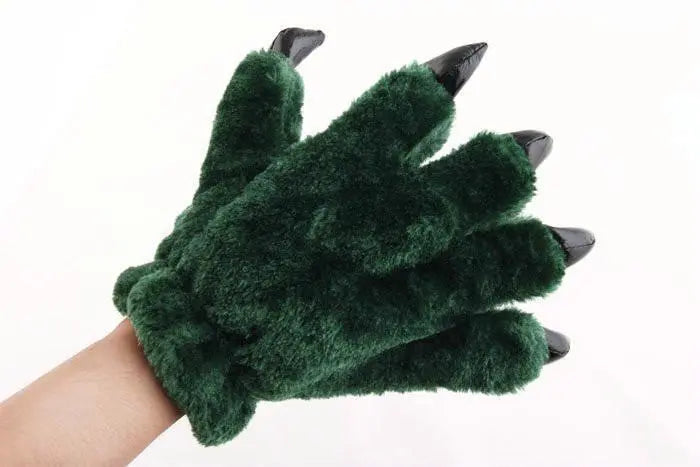 Unisex Onesies Warm Plush Animal Hands Claw Paw Furry gloves Kigurumi - Pajamasbuy