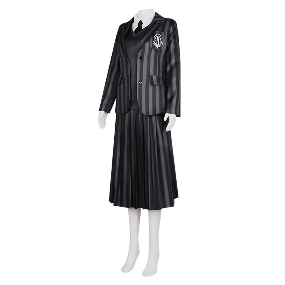 Wednesday Costume The Addams Family Cosplay Costumes Skirt Suit For Women - Pajamasbuy