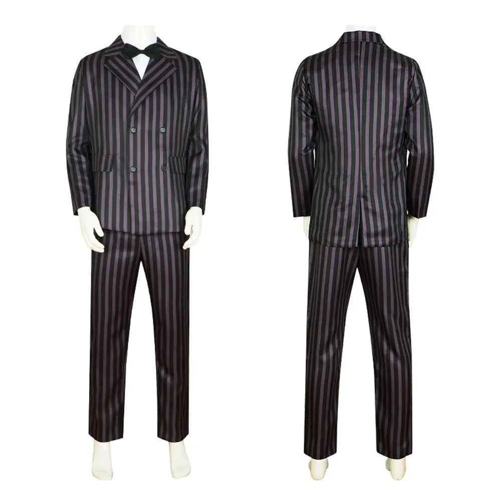 Wednesday's Dad Costume The Addams Family Cosplay Gomez Costume Outfit Sets For Men - Pajamasbuy