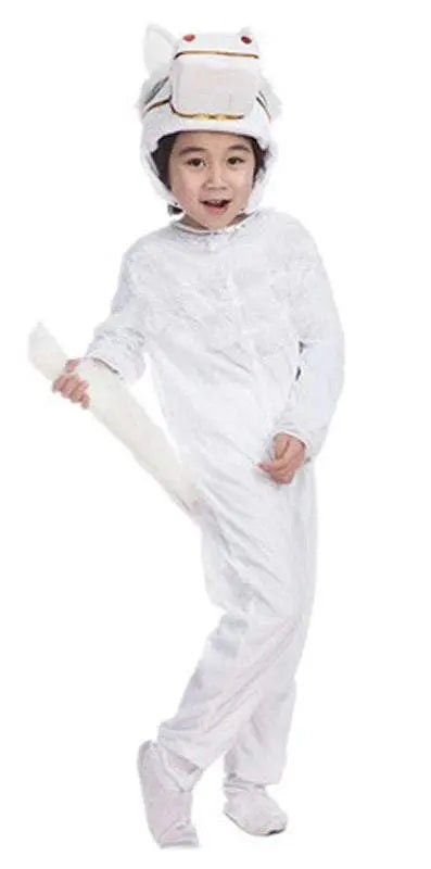 White Horse Animal Cospaly Wear Kigurumi Cute Kids Costume Child Gift - Pajamasbuy