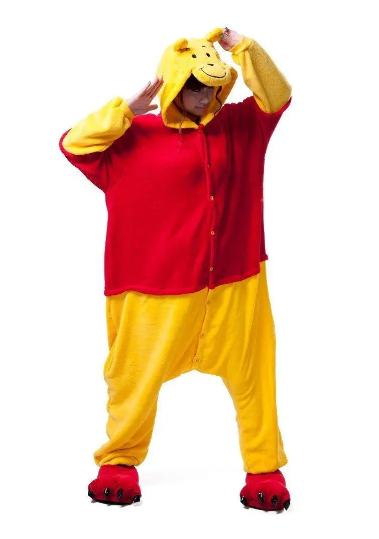 Winnie the Pooh Kigurumi Animal onesies Pajamas for Adult Costume - Pajamasbuy