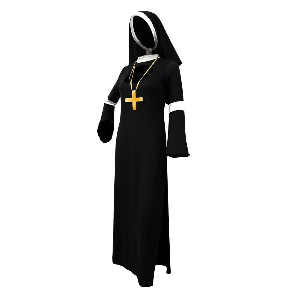 Women Nun Cosplay Halloween Costume - Pajamasbuy