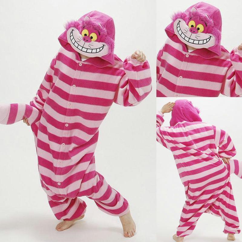 Adult Cheshire Cat Onesies Hoodie Kigurumi Pajamas Costumes - Pajamasbuy