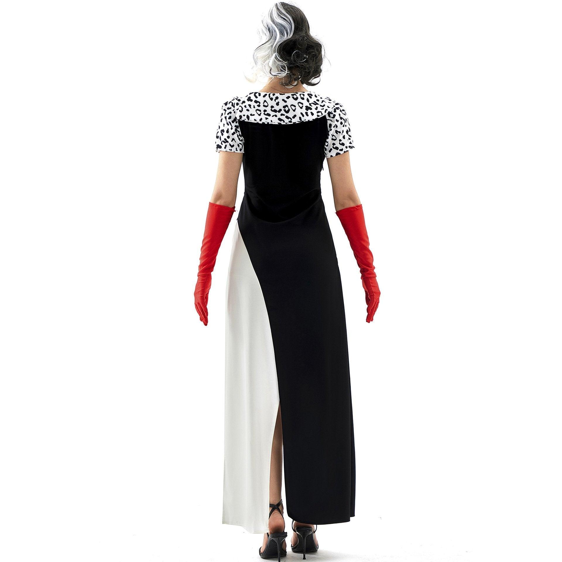 Adult Cruella Duster Stage Costume Dress Halloween Women - Pajamasbuy