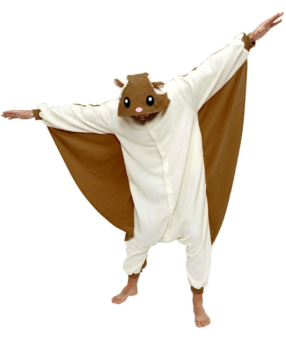 Adult Flying Squirrel Onesie Hoodie kigurumi costume Pajamas - Pajamasbuy