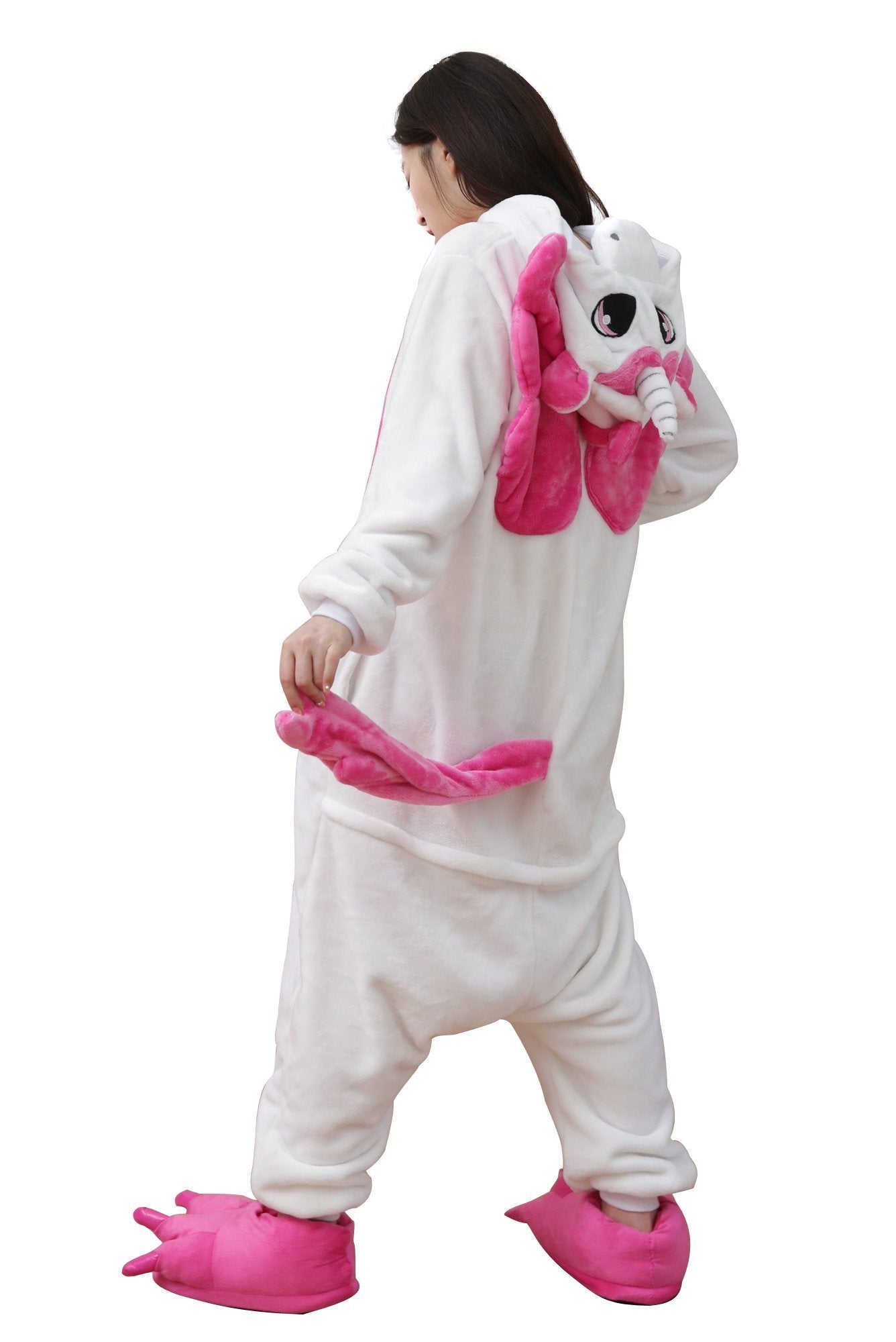 BuyAdult Hot Pink Unicorn Pegasus Kigurumi Onesies Costume Pajamas Now Cheaper With 3 - 5 Days Ship - PajamasBuy