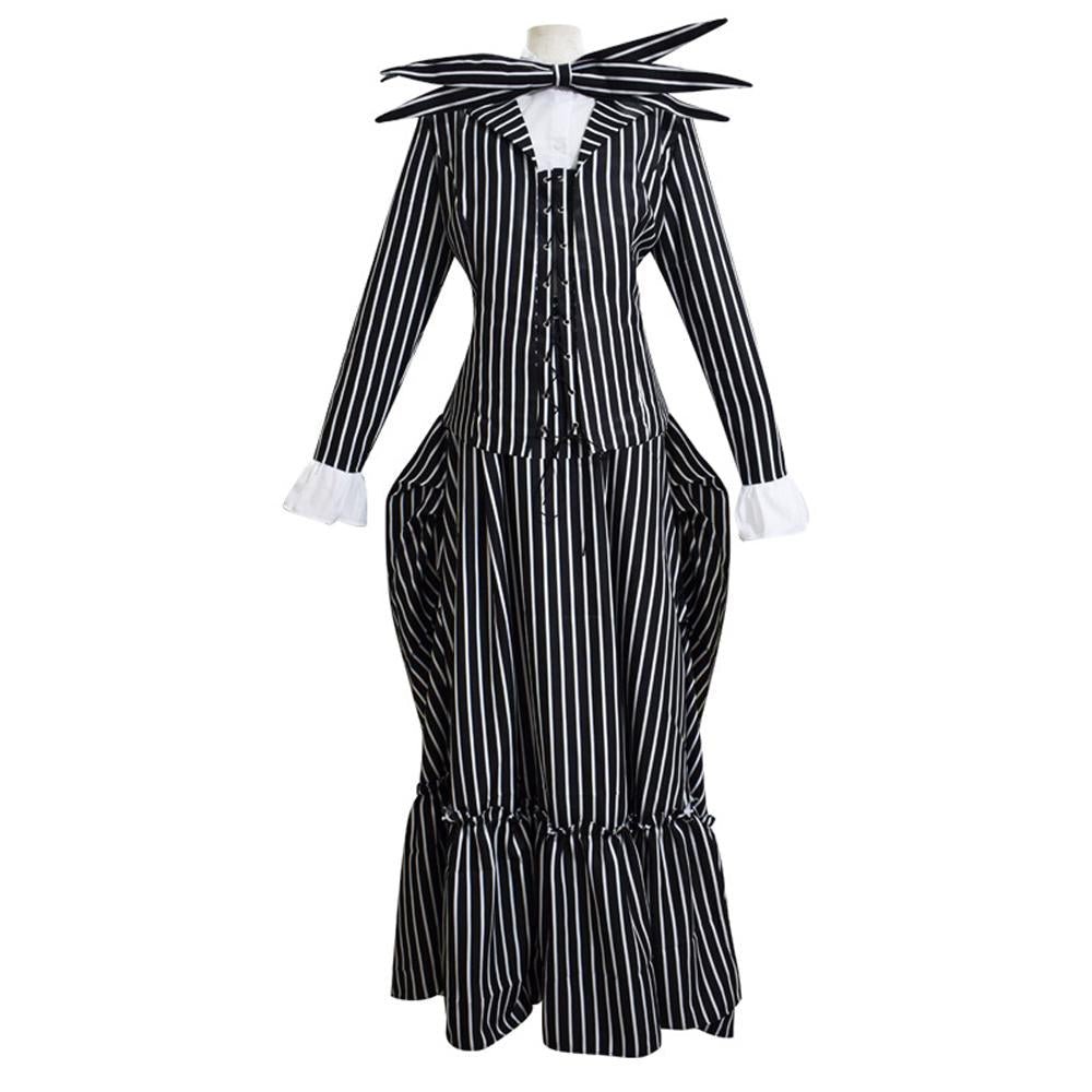 BuyAdult kids Jack Skellington Sally Suit Costume The Nightmare Before Christmas for women men Boy Girl full Set Now Cheaper With 3 - 5 Days Ship - PajamasBuy