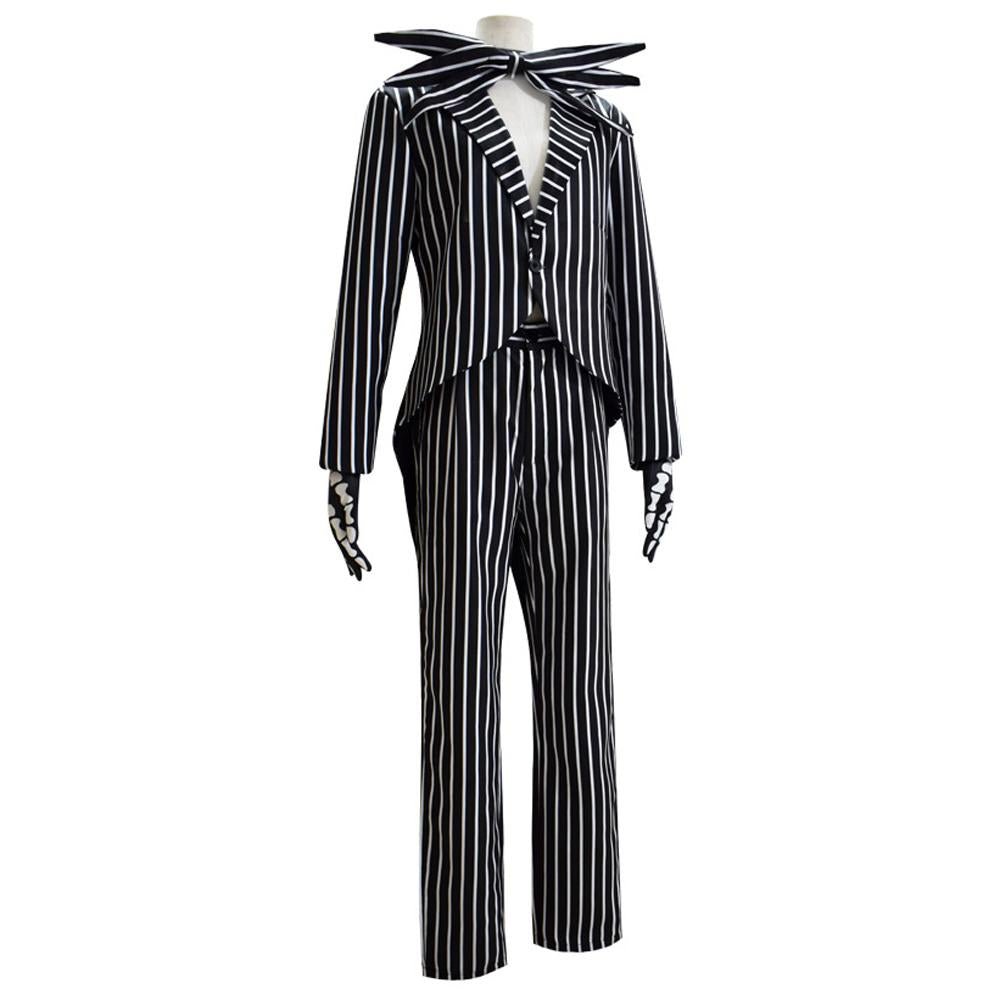 BuyAdult kids Jack Skellington Sally Suit Costume The Nightmare Before Christmas for women men Boy Girl full Set Now Cheaper With 3 - 5 Days Ship - PajamasBuy