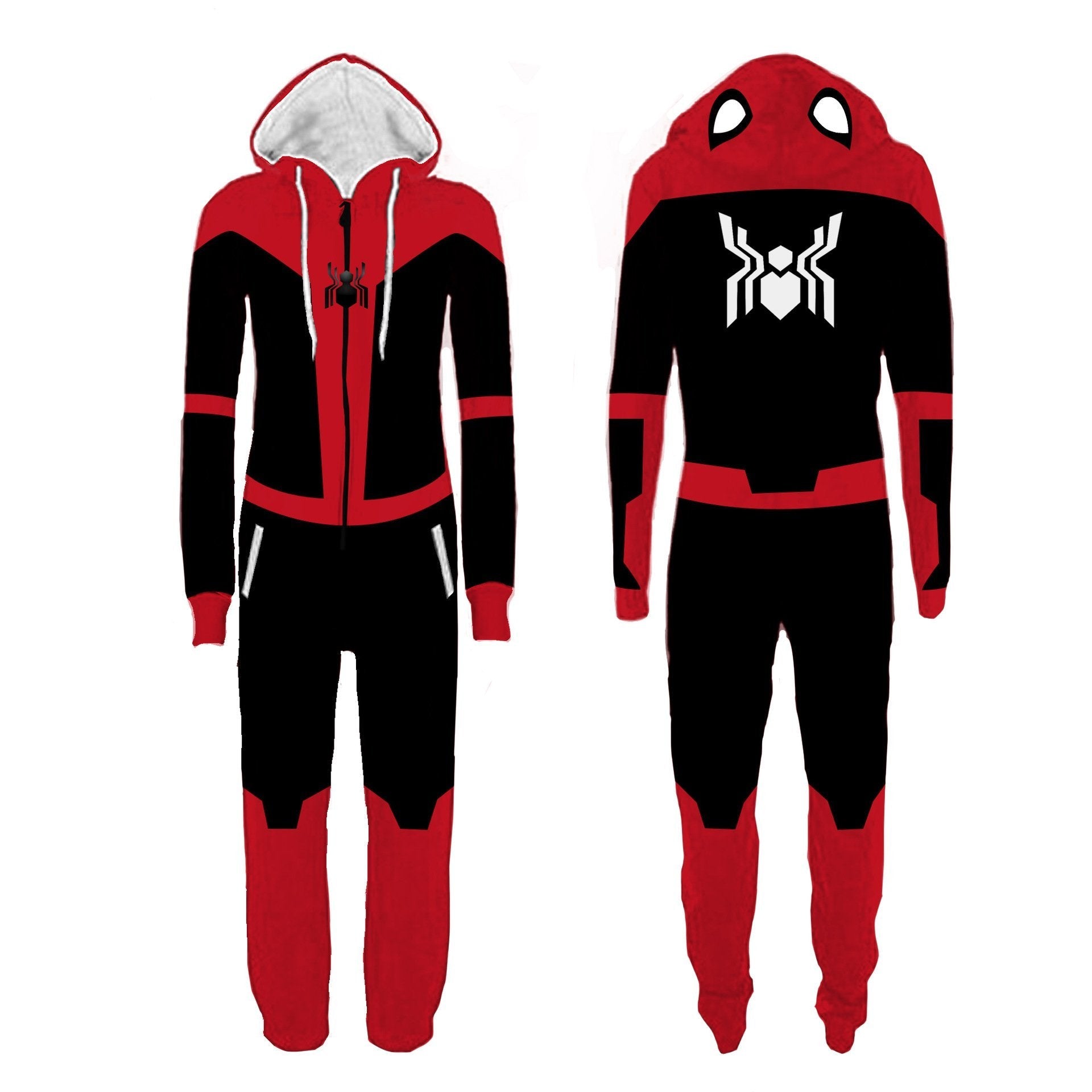 BuyAdult Men's Super hero Spider - man Deadpool The Flash One Piece costume Jumpsuit Now Cheaper With 3 - 5 Days Ship - PajamasBuy