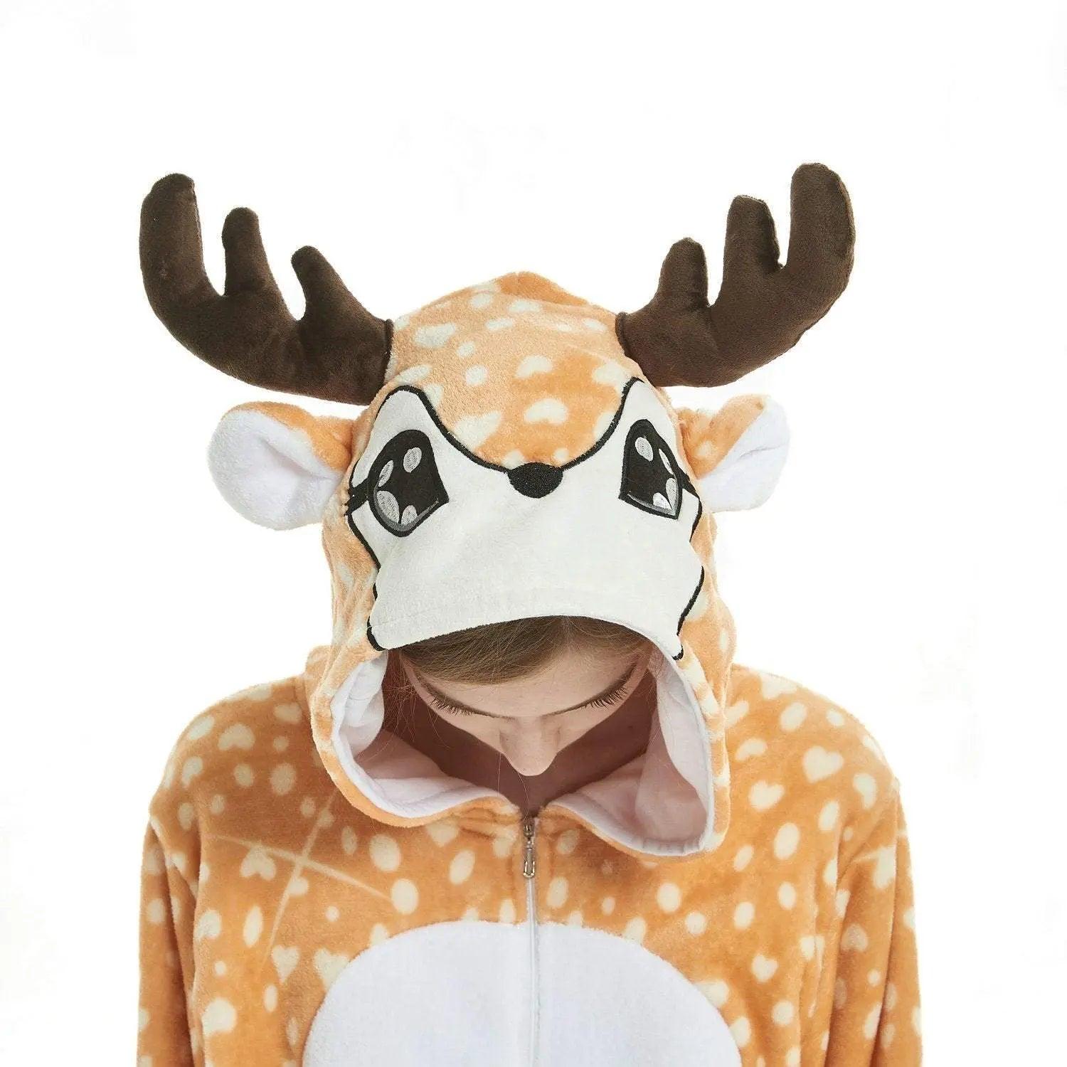 Adult New Deer Kigurumi Onesies Pajamas Costume - Pajamasbuy