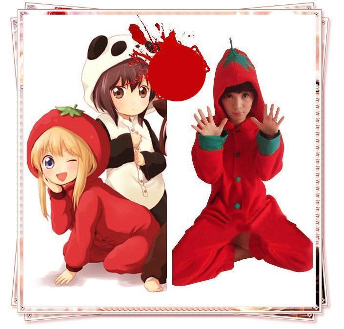 Adult Red Pepper costume Kigurumi Onesies Pajamas - Pajamasbuy