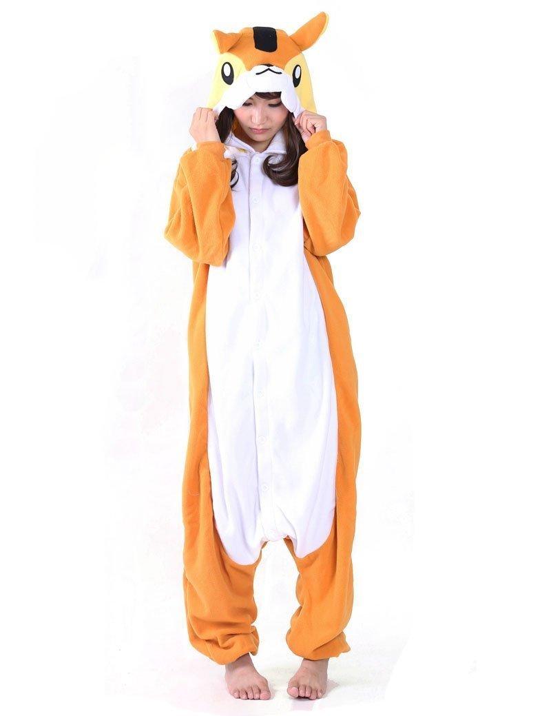 Adult Squirrel Kigurumi Animal Onesies Pajamas Animal costume - Pajamasbuy