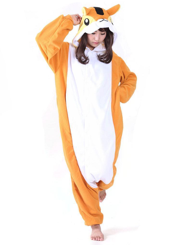 Adult Squirrel Kigurumi Animal Onesies Pajamas Animal costume - Pajamasbuy